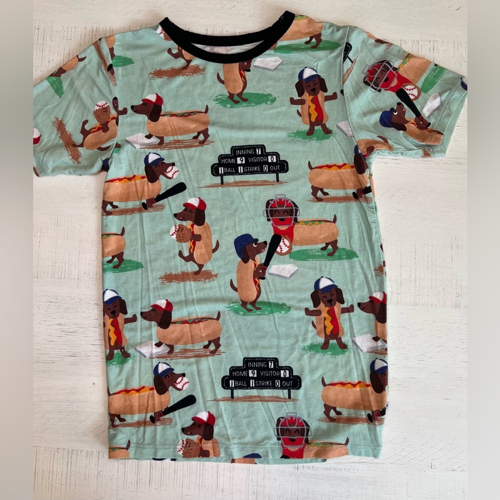Birdie Bean Baseball Hot Dog Tee